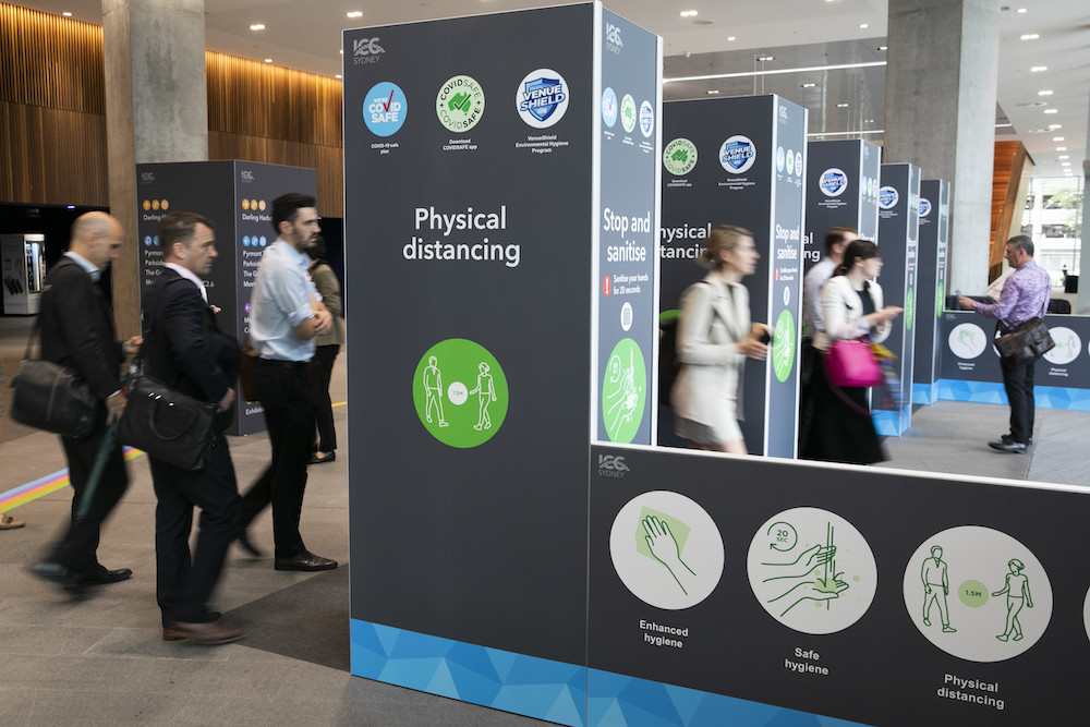COVID safe check in at ICC Sydney